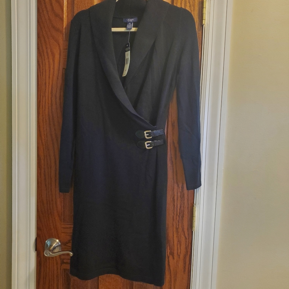 Black sweater dress